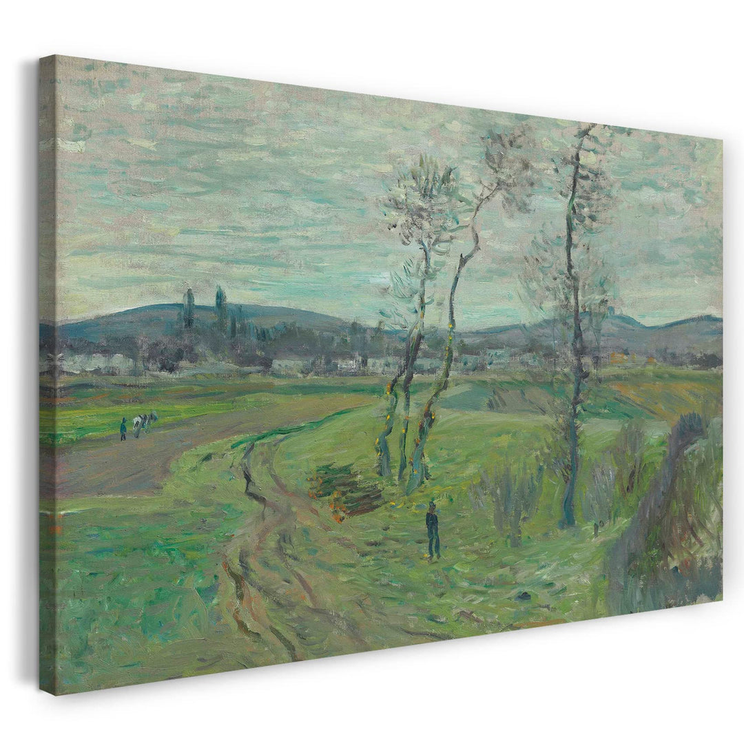 Leinwanddruck Monet Plaine de Gennevilliers 80x60cm Baumwolle