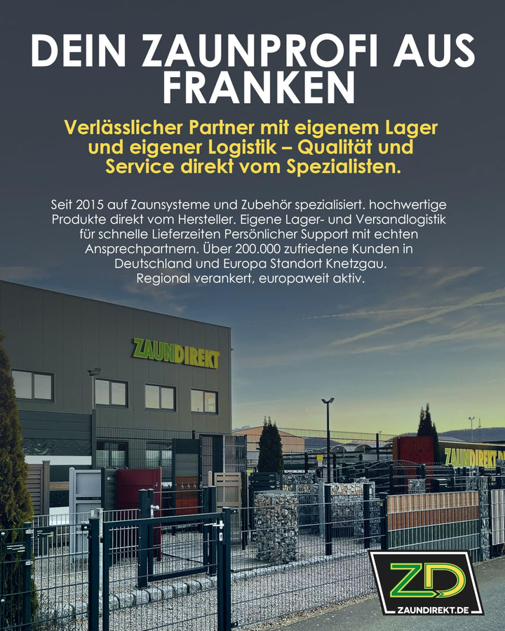 Wandanschlusswinkel Doppelstabmattenzaun Anthrazit 10er-Set - Bild 7
