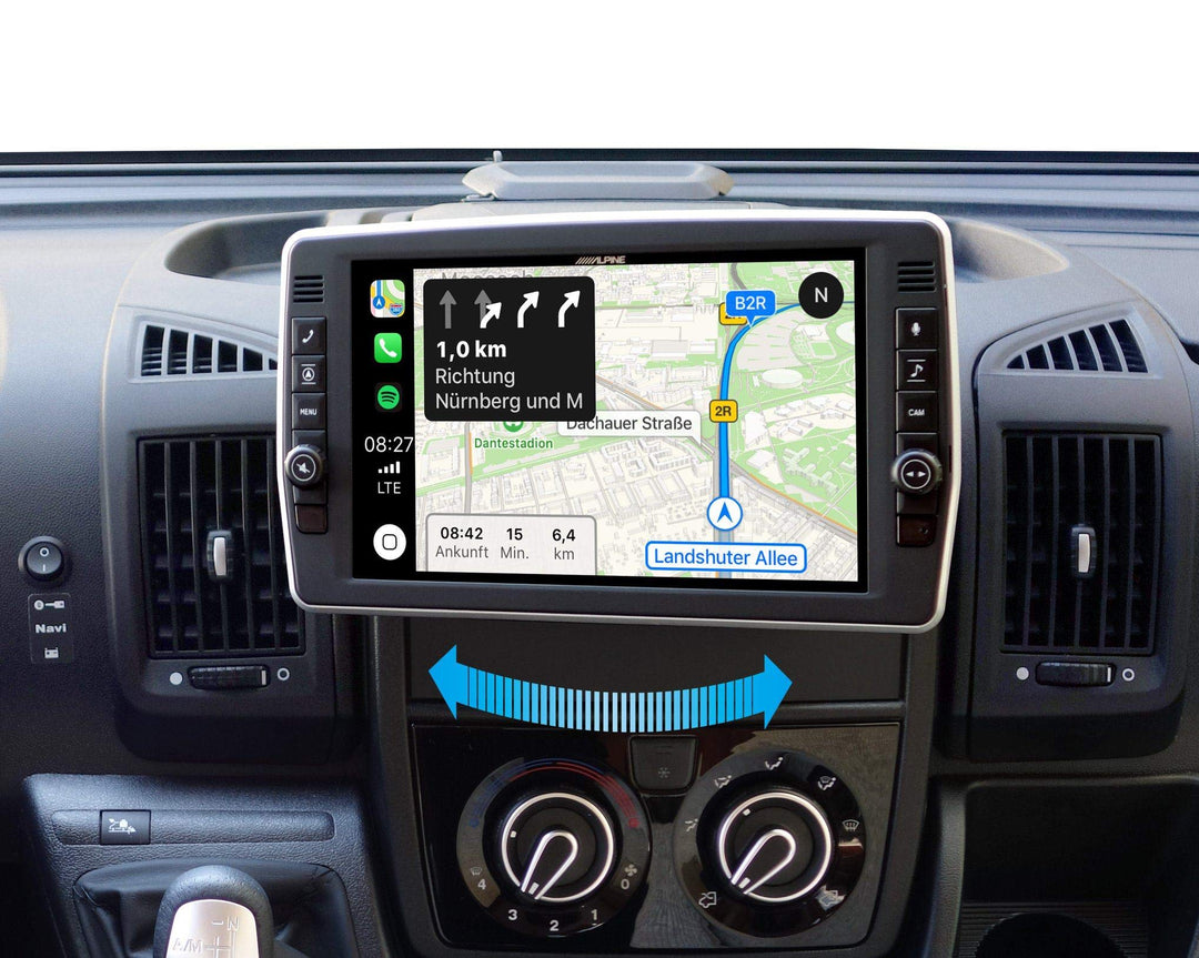 Navigationsradio 9 Zoll schwenkbar Fiat Ducato Peugeot Boxer - Bild 3