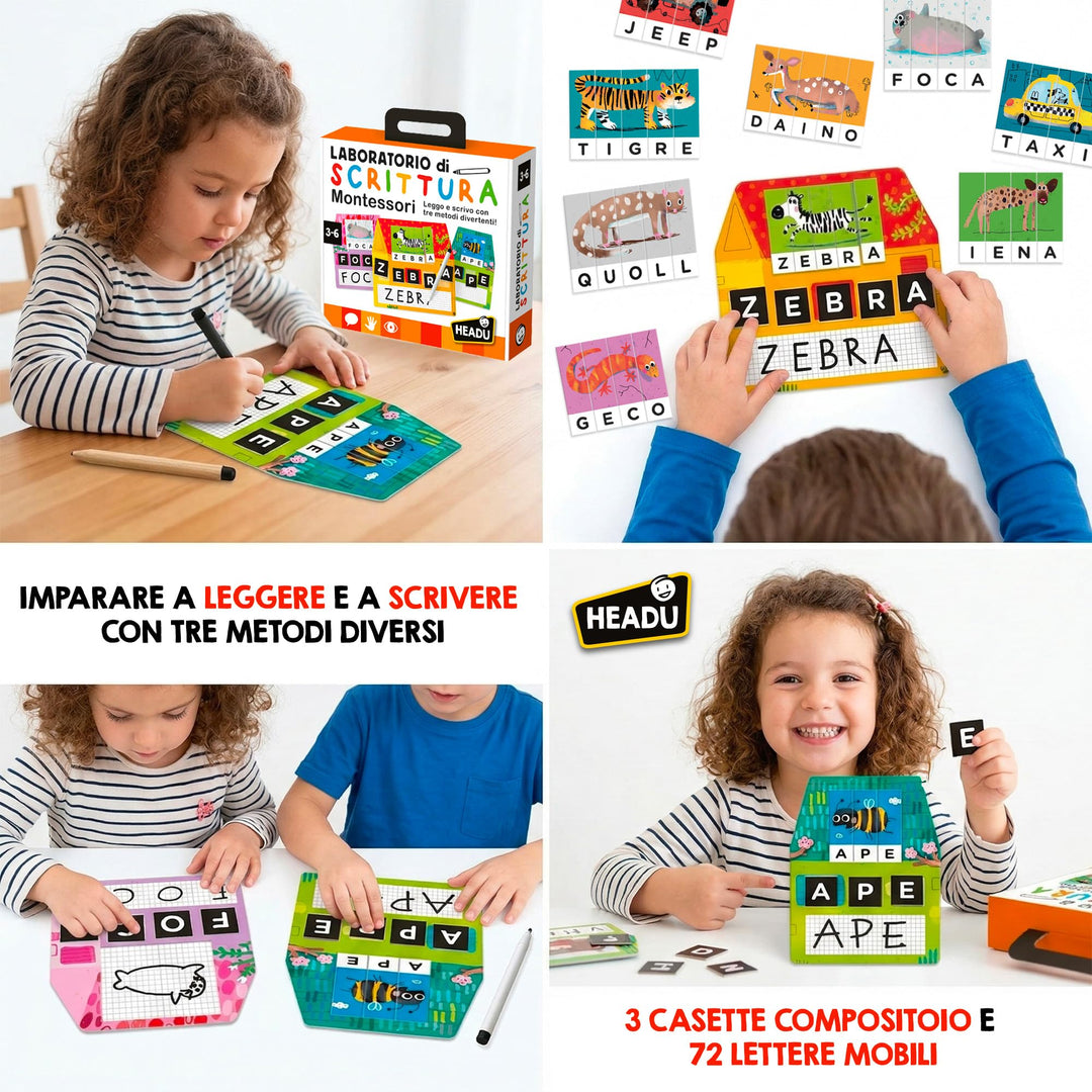 Montessori Schreib-Lernspiel Kinder ab 3 Jahren mit 72 Buchstaben - Bild 3