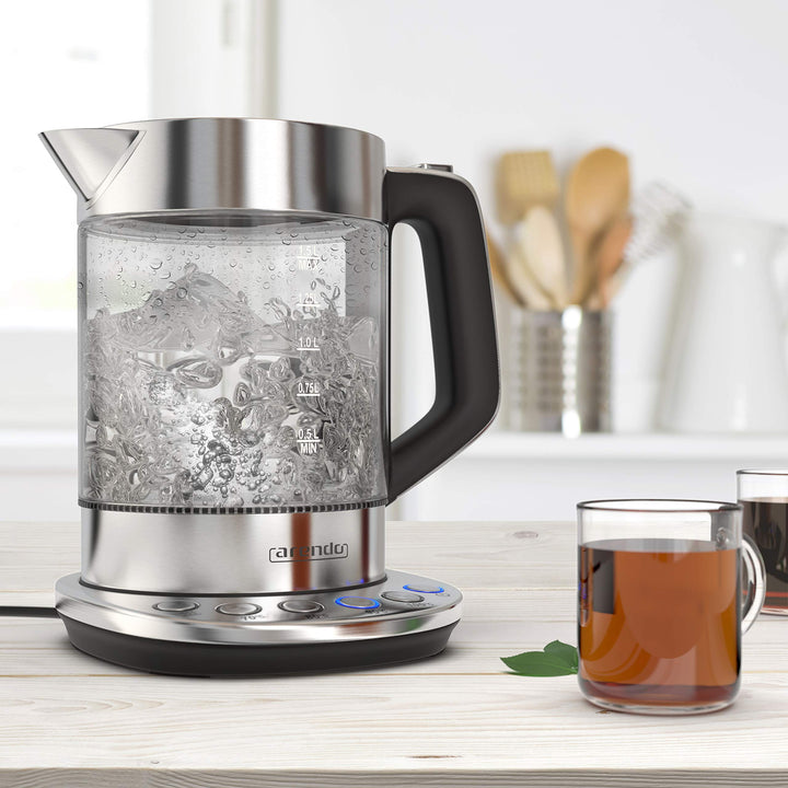 Glas Wasserkocher 1,5 L Borosilikatglas 4 Temperaturstufen 2200 W - Bild 6