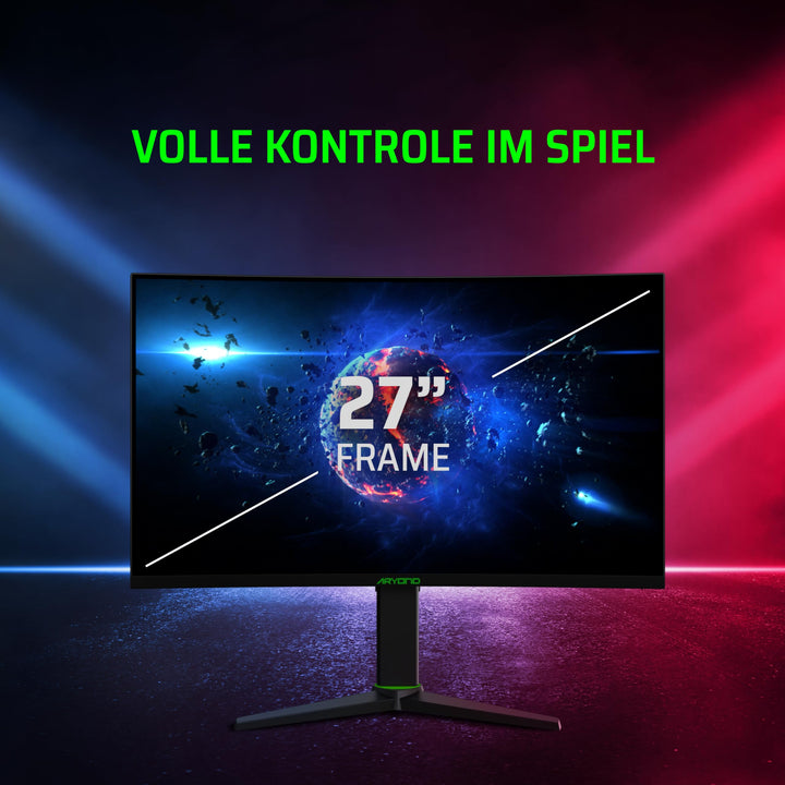 Curved Gaming Monitor 27 Zoll QHD 180Hz 1ms mit FreeSync - Bild 2