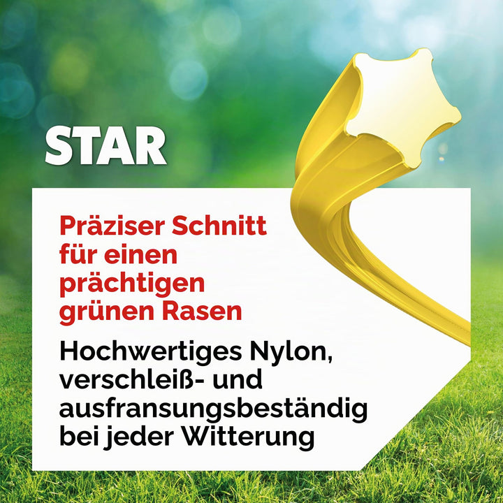 Trimmerfaden Stern-Profil Nylon 3,0 mm x 212 m für Rasentrimmer - Bild 4