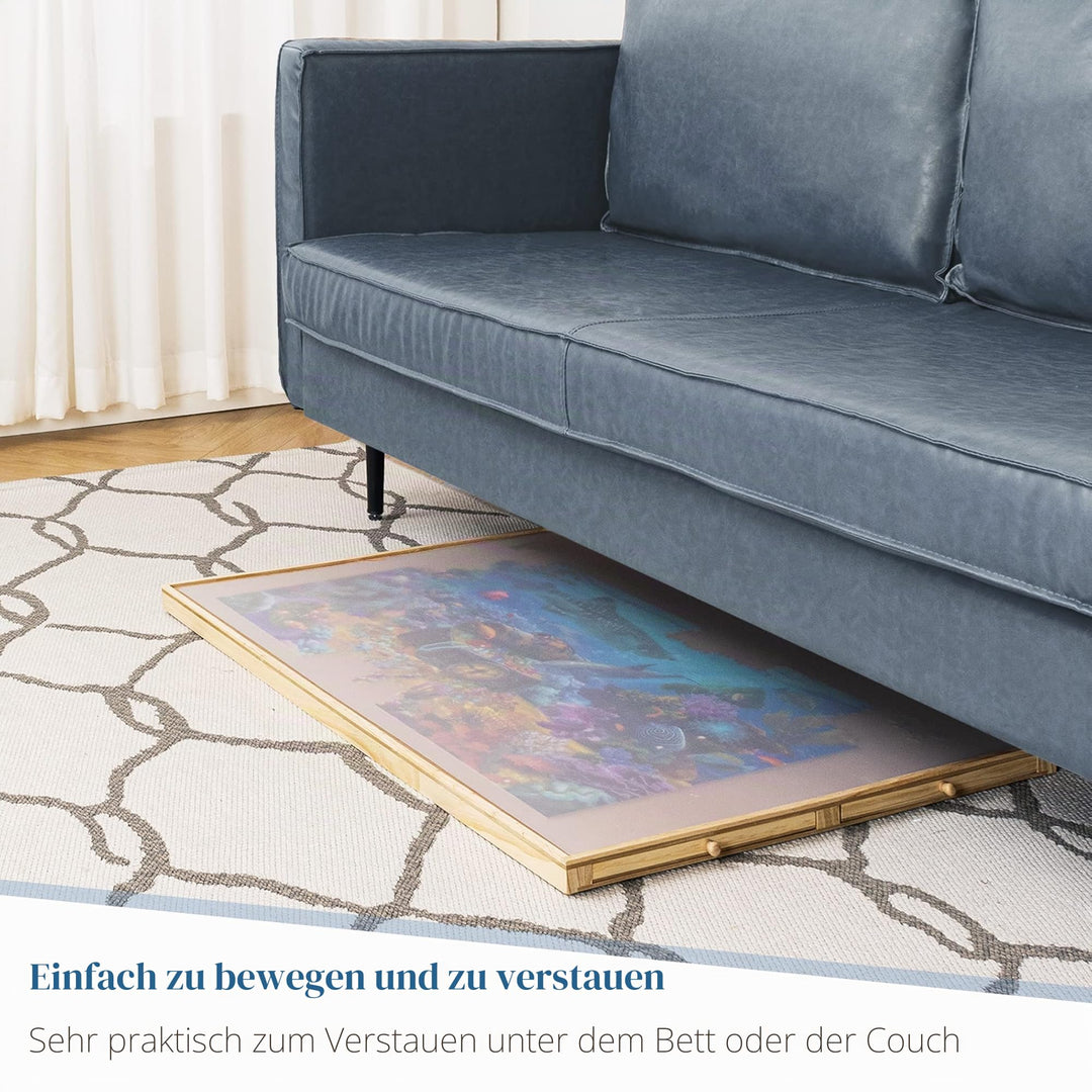 Puzzletisch mit Schubladen &amp; Winkelverstellung bis 1500 Teile - Bild 5