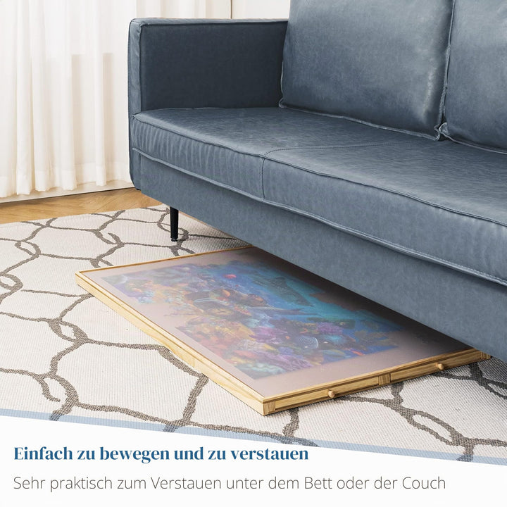 Puzzletisch mit Schubladen &amp; Winkelverstellung bis 1500 Teile - Bild 5