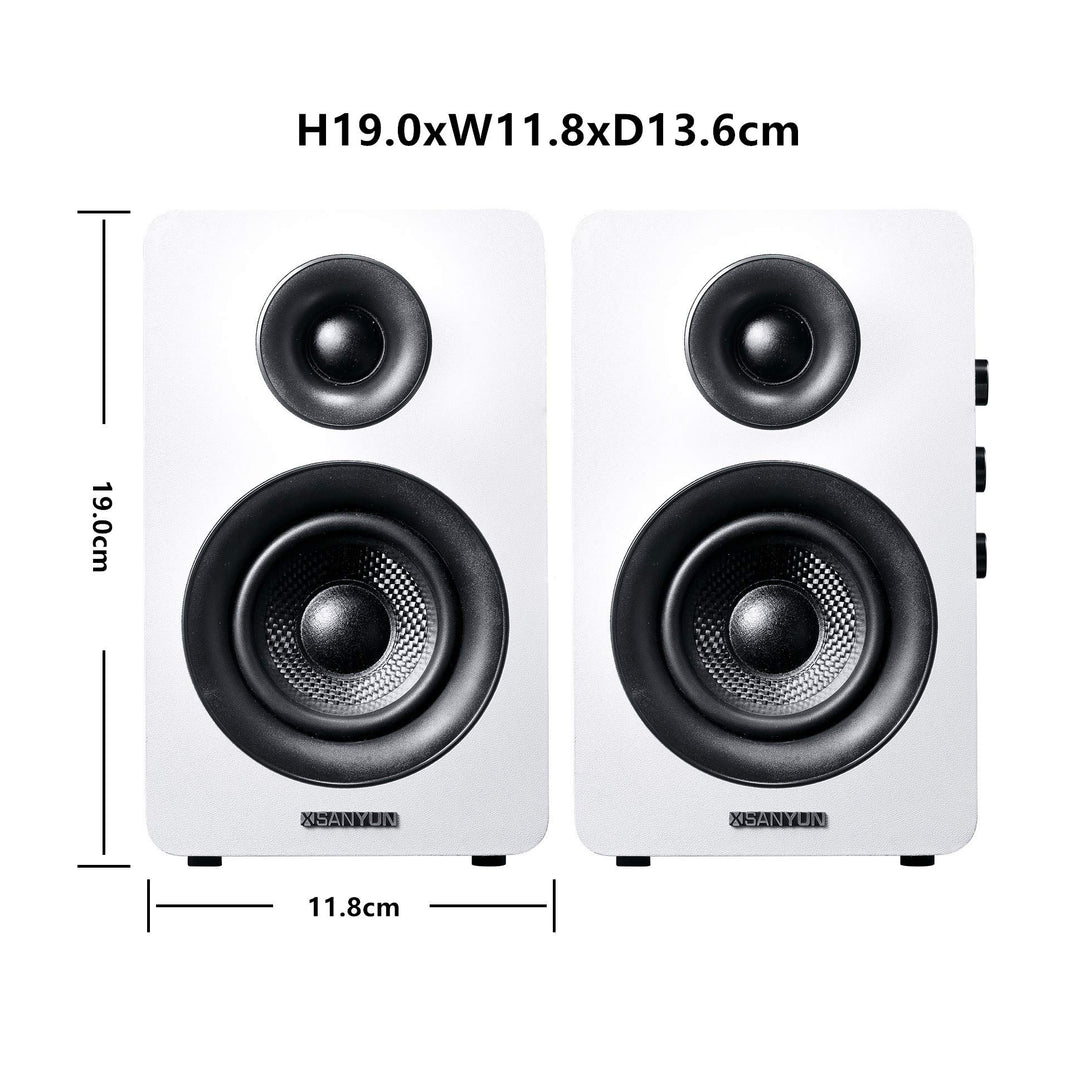 Regal-Lautsprecher Aktiv 30W×2 Kohlefaser-Treiber Bluetooth 5.0 USB - Bild 2