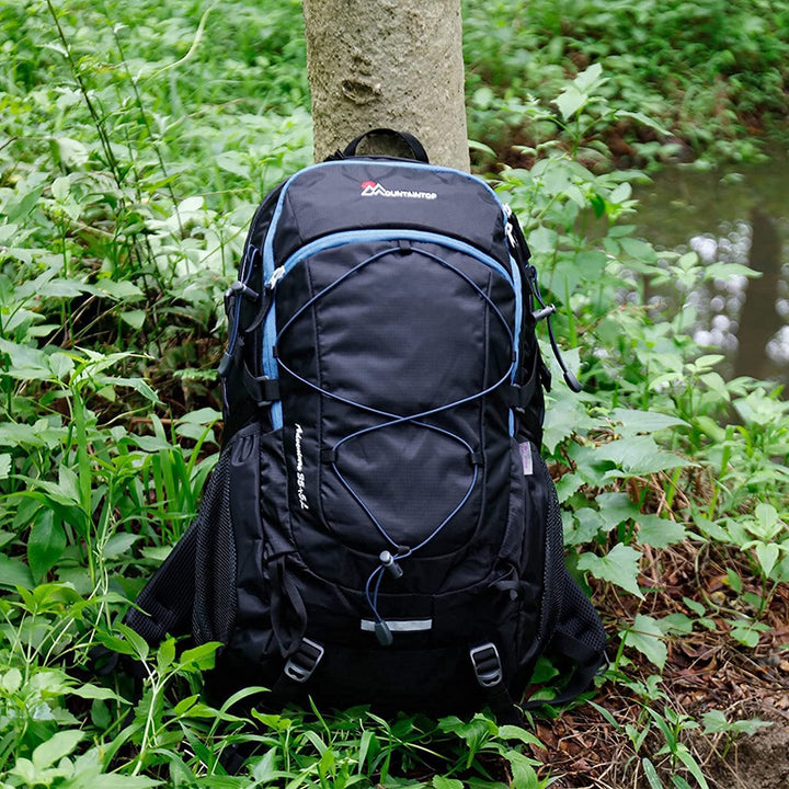 Wanderrucksack 40L Nylon mit Regenhülle für Trekking &amp; Camping - Bild 2