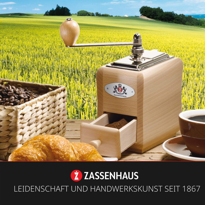 Knie-Kaffeemühle Buchenholz manuell stufenlose Mahlgradeinstellung - Bild 4