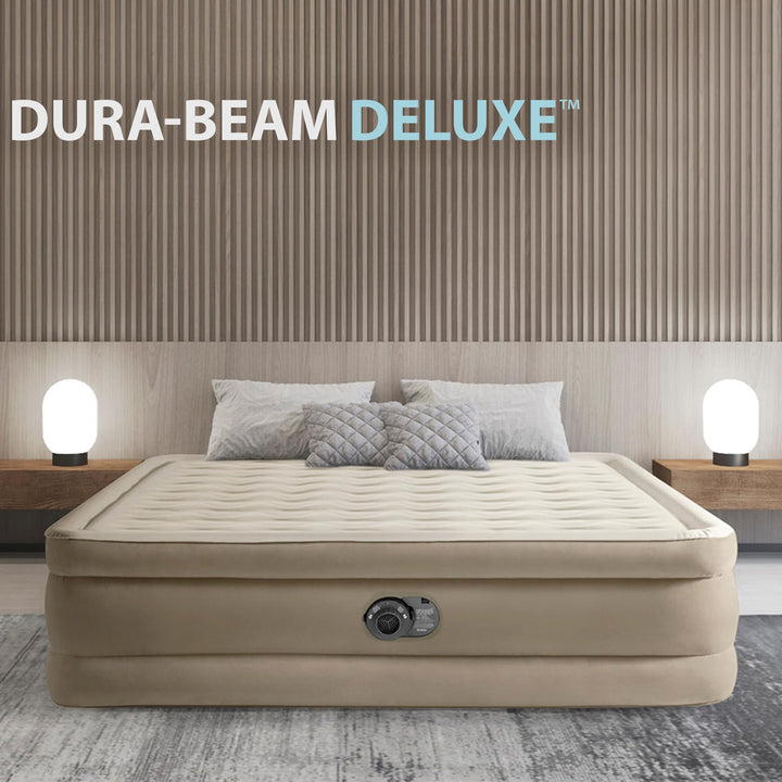Luftbett Queen-Size Fiber-Tech 152x203x46 cm mit integrierter Pumpe - Bild 2