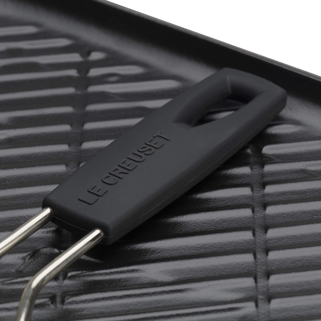 Gusseisen-Grillpfanne rechteckig mit Klappgriff, 59x36 cm - Bild 7