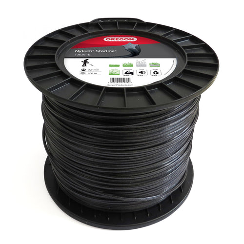 Trimmerfaden Nylon sternförmig 3,3 mm x 200 m für Freischneider