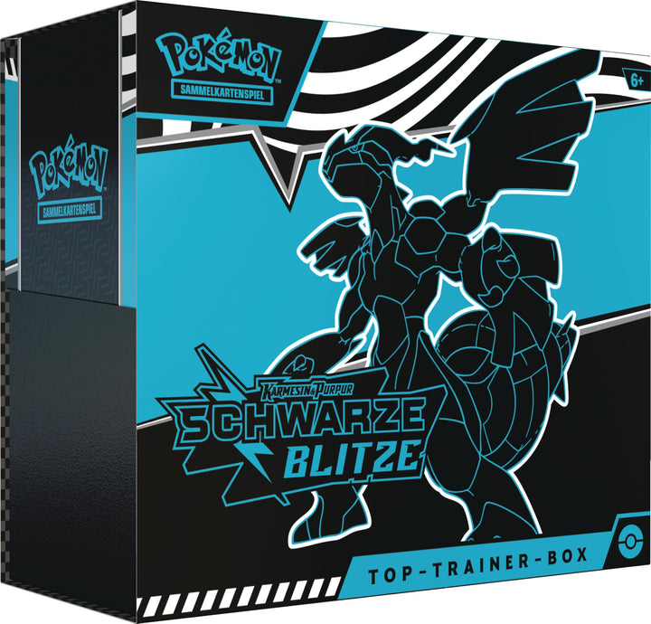 Pokémon Sammelkartenspiel Top-Trainer-Box Schwarze Blitze 9 Packs