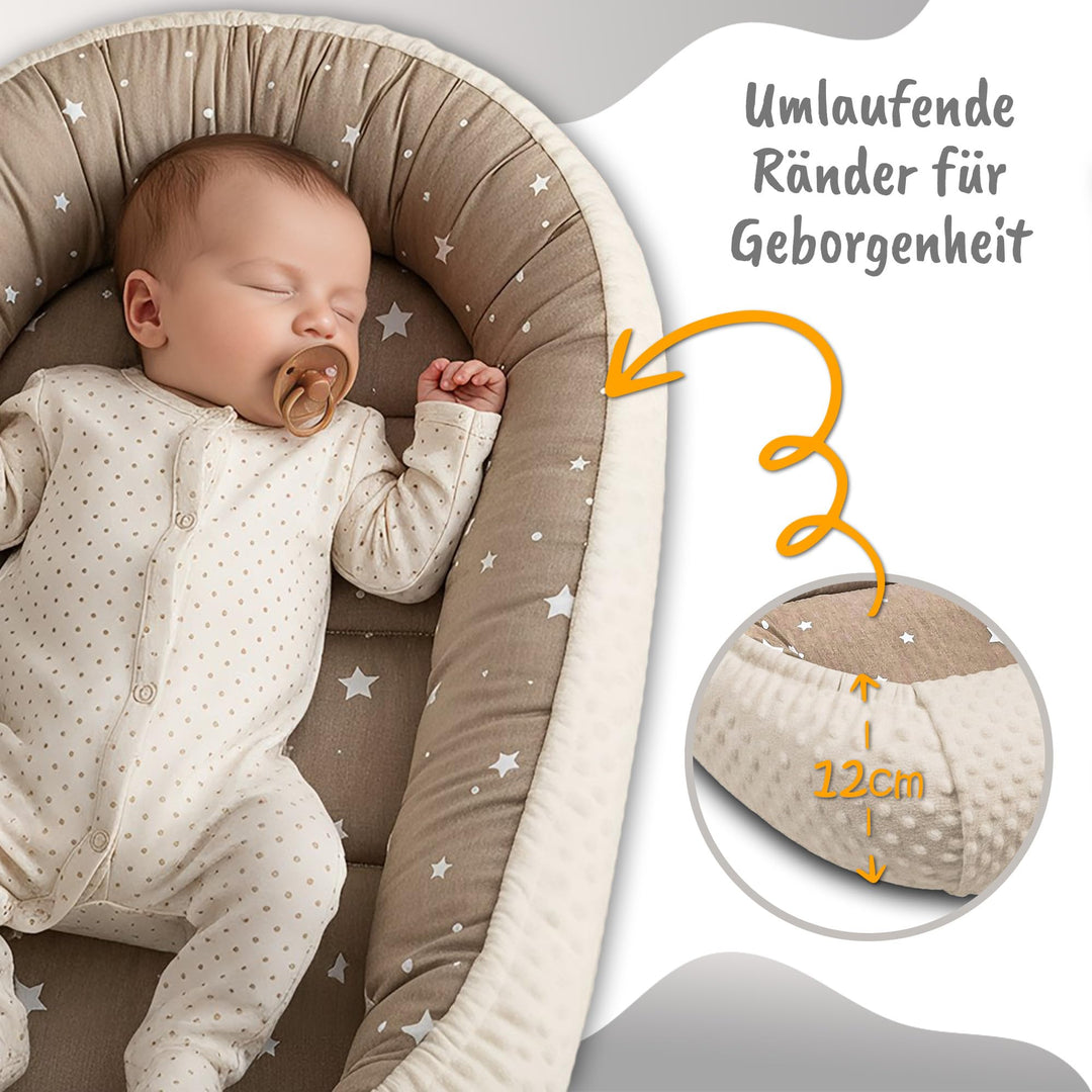 Babynest Minky Giraffen-Design für Babybett und Kinderbett - Bild 3