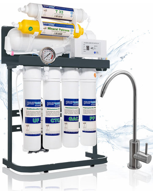 Umkehrosmoseanlage 7-stufig 600 GPD Direct Flow ohne Tank