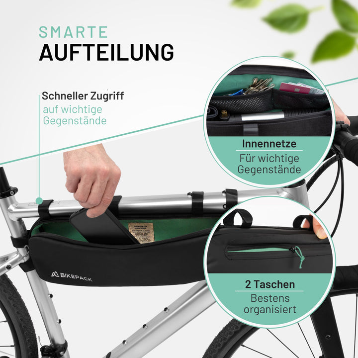 Rahmentasche Fahrrad wasserabweisend für Rennrad und Gravel - Bild 4