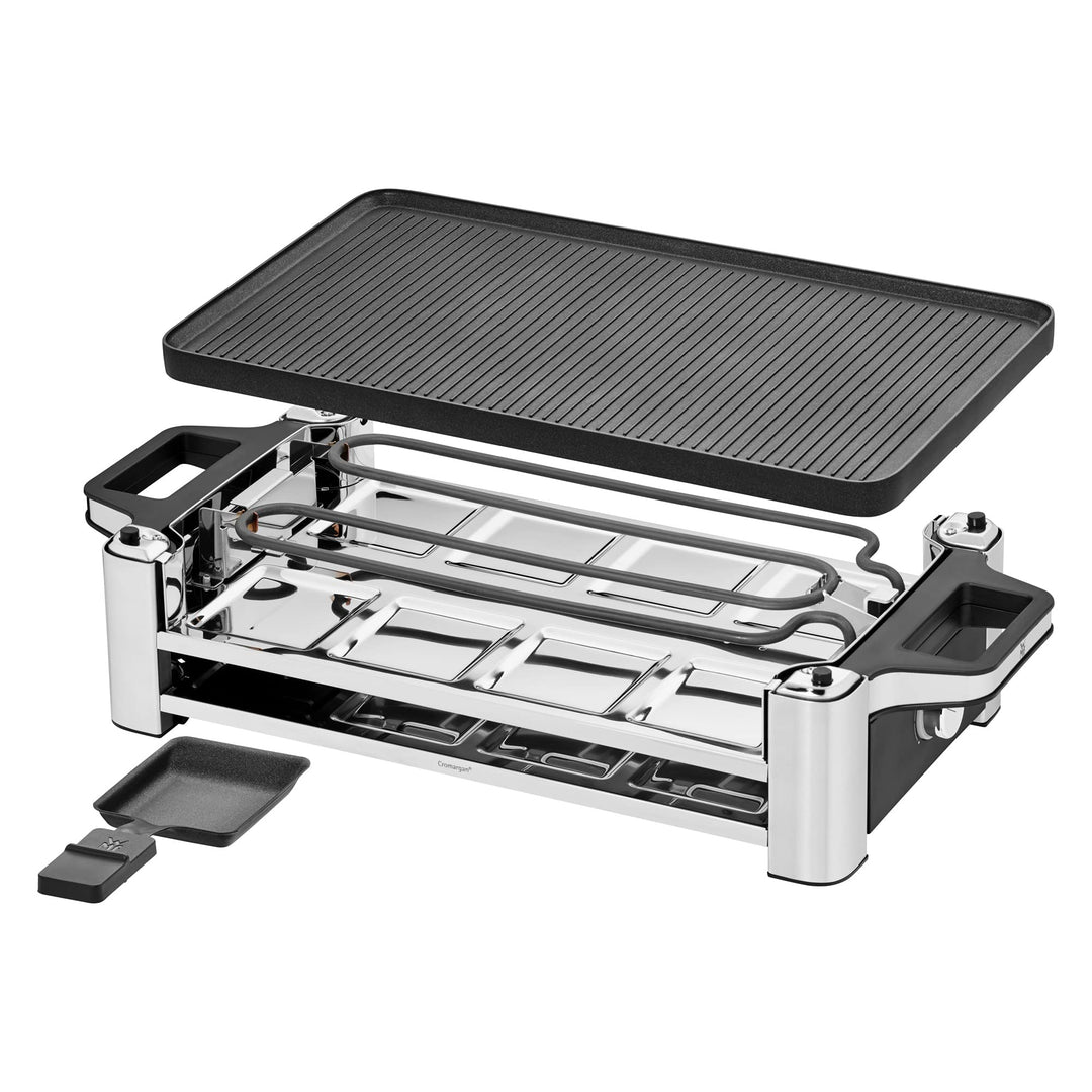 Raclette-Grill 8 Personen Edelstahl 1500W wendbare Grillplatte - Bild 8