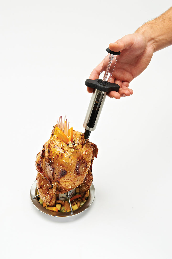 Marinadenspritze Edelstahl mit 2 Kanülen für Grillgut - Bild 4