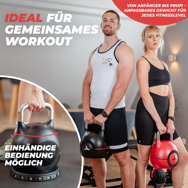 Kettlebell verstellbar 2–20 kg 7-in-1 fuer Home Gym - Bild 3