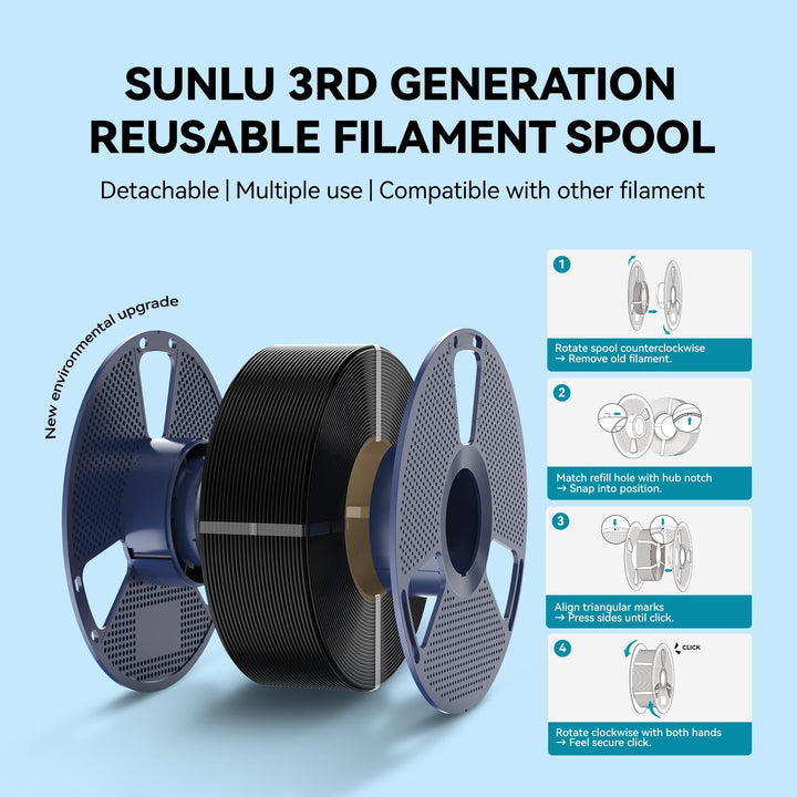 PLA Filament Grau 1.75mm 4x1kg Spulen vakuumverpackt - Bild 7