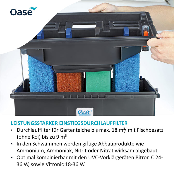Teichfilter Durchlauf biologisch-mechanisch bis 18 m³ mit UVC - Bild 2