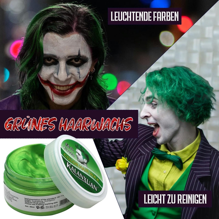 Horror Clown Kostüm Herren 7-teilig Lila für Halloween Karneval - Bild 4