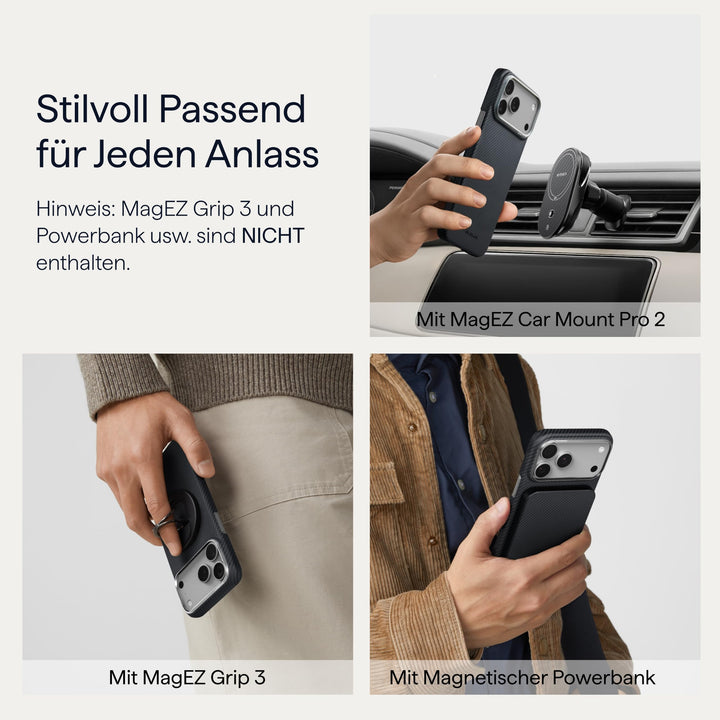 iPhone 17 Pro Max Hülle Aramidfaser 0,9mm ultradünn MagSafe-kompatibel - Bild 8