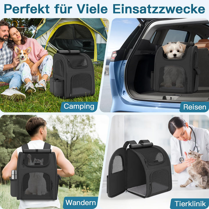 Haustier-Rucksack Oxford bis 10 kg für Hund und Katze - Bild 5