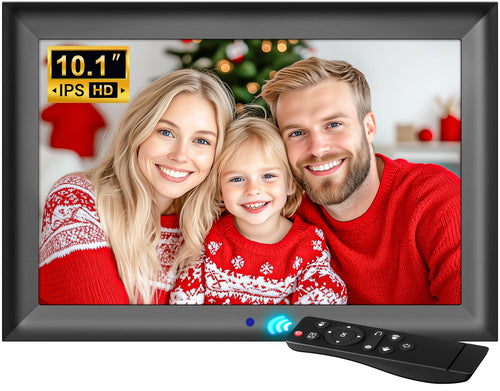 Digitaler Bilderrahmen 10,1 Zoll IPS ohne WLAN mit Fernbedienung