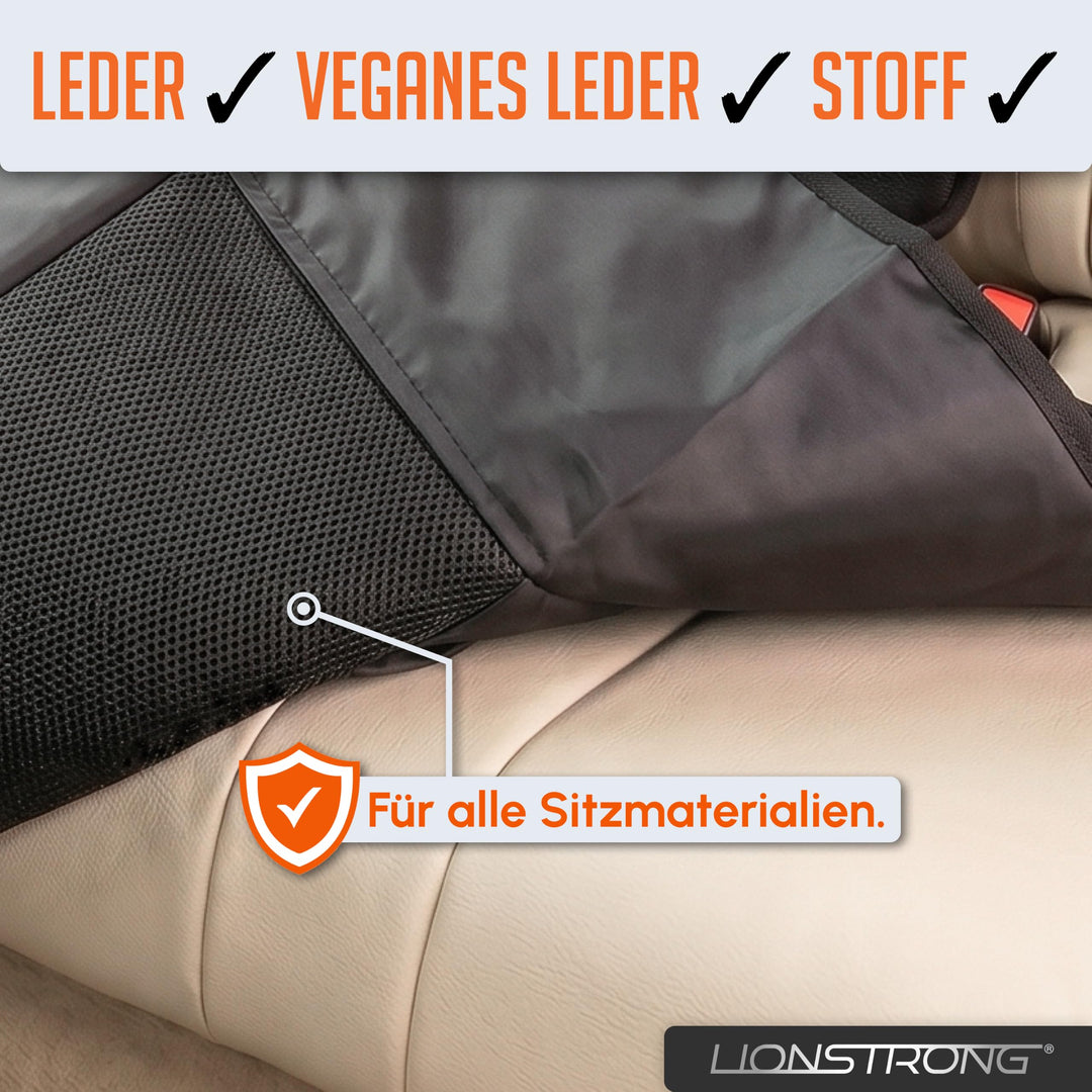 Kindersitzunterlage Sitzschoner 2er-Set ISOFIX-geeignet schwarz - Bild 7