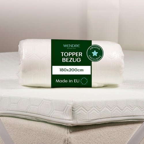 Topper Bezug 180x200 cm für 5-7 cm Höhe, OEKO-TEX, waschbar