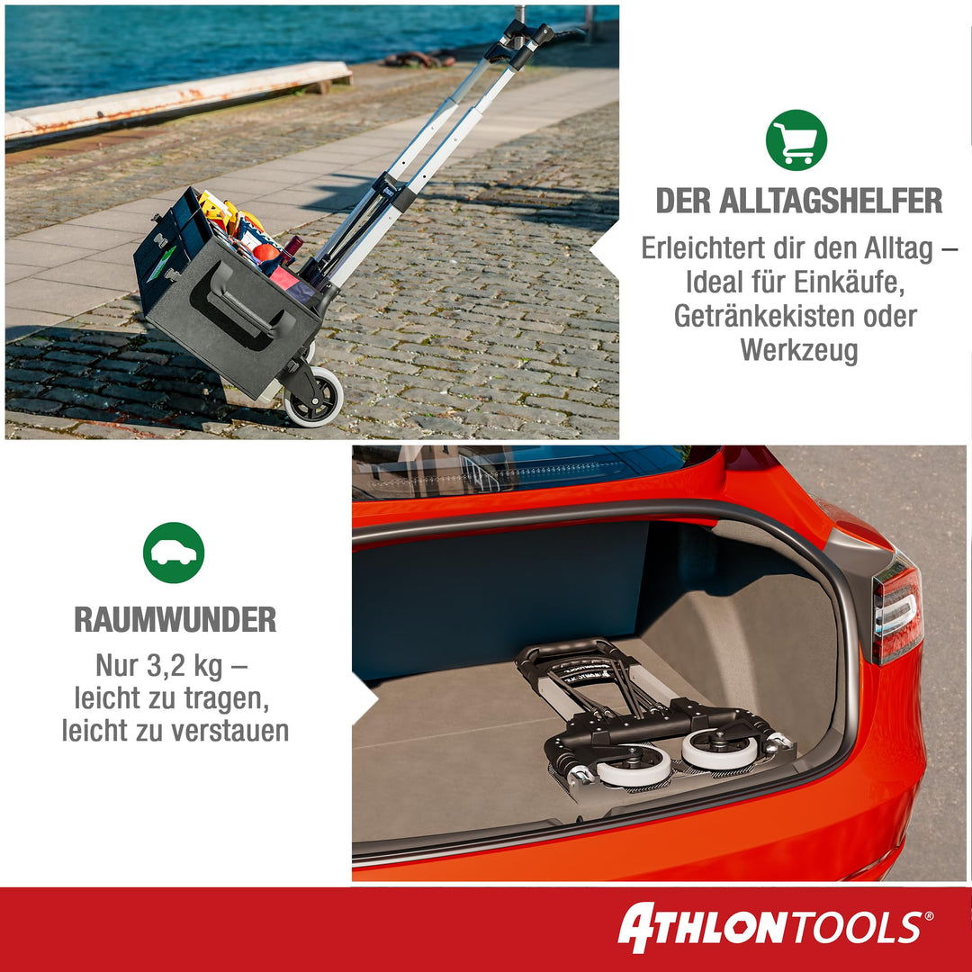 Transportkarre Aluminium klappbar 70 kg Teleskopgriff TÜV GS - Bild 6