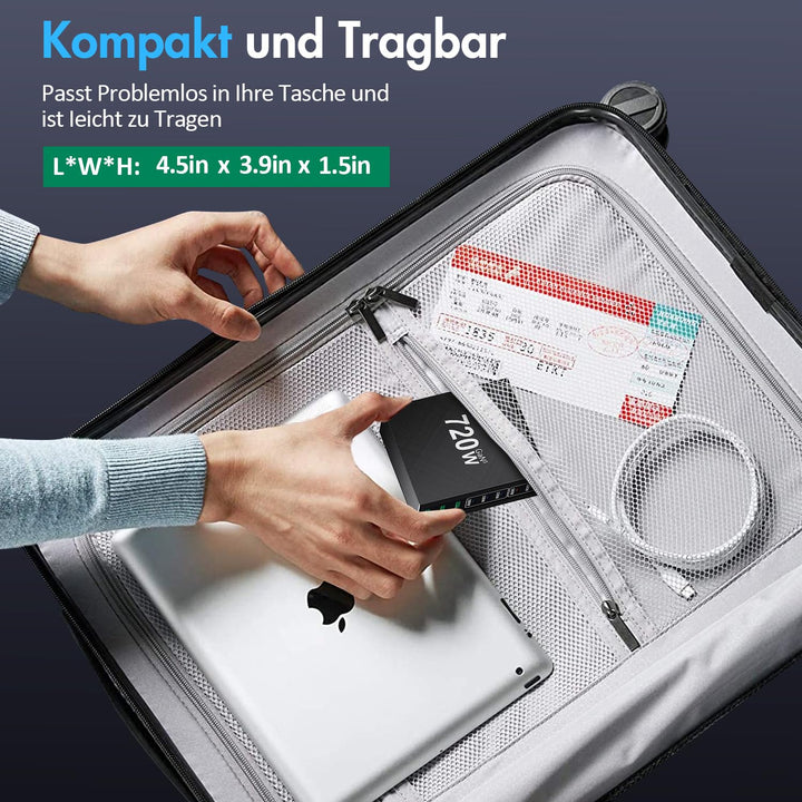 USB-C Ladestation 720W 8-Port mit 5x USB-C und 3x USB-A - Bild 7