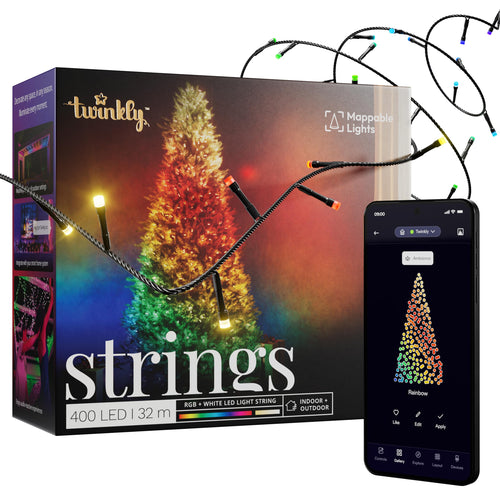 LED-Lichterkette Smart RGB+Weiss 400 LEDs 32m IP44 App-Steuerung