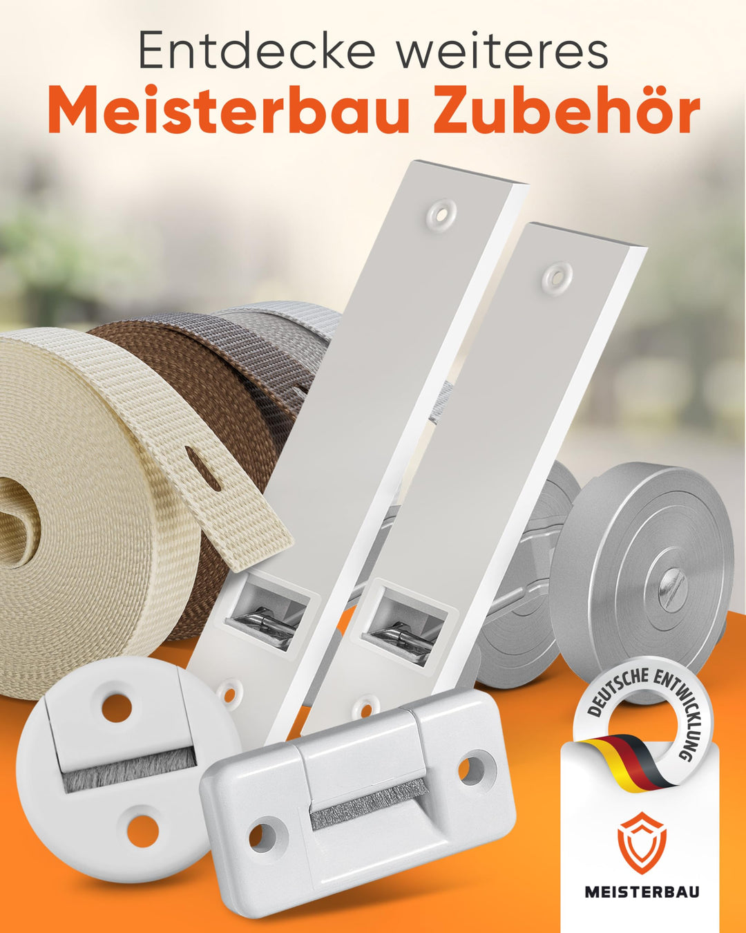 Gurtwickler Aufputz 14mm mit 6m Gurt UV-fest 3er-Set - Bild 7