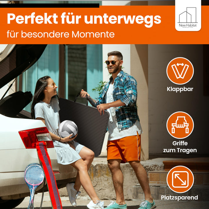 Bierzeltgarnitur Polyrattan klappbar 180 cm für 8 Personen - Bild 5