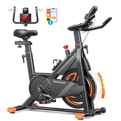 Ergometer Heimtrainer 15 kg Schwungrad mit App & Pulsmessung bis 160 kg