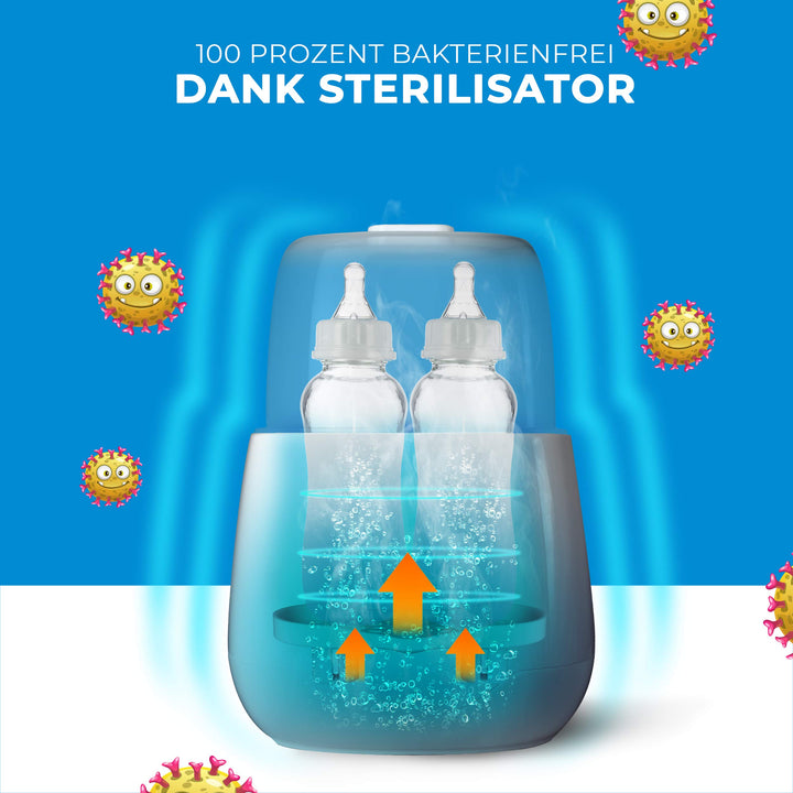 Flaschenwärmer 3-in-1 mit Sterilisator für 2 Flaschen und Babykost - Bild 4