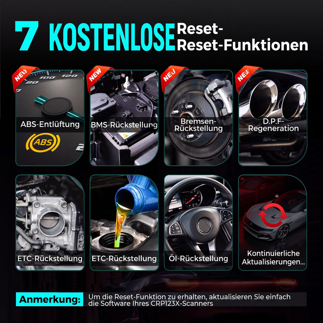 OBD2 Diagnosegerät 7 Reset-Funktionen 64GB Android WiFi PKW SUV - Bild 4