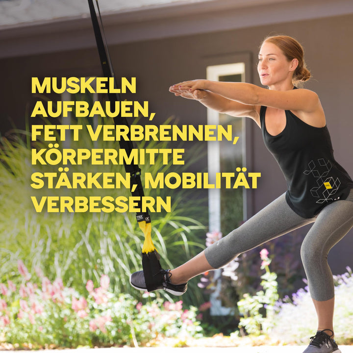 Schlingentrainer Ganzkörper-Fitnesssystem mit Türanker schwarz - Bild 4