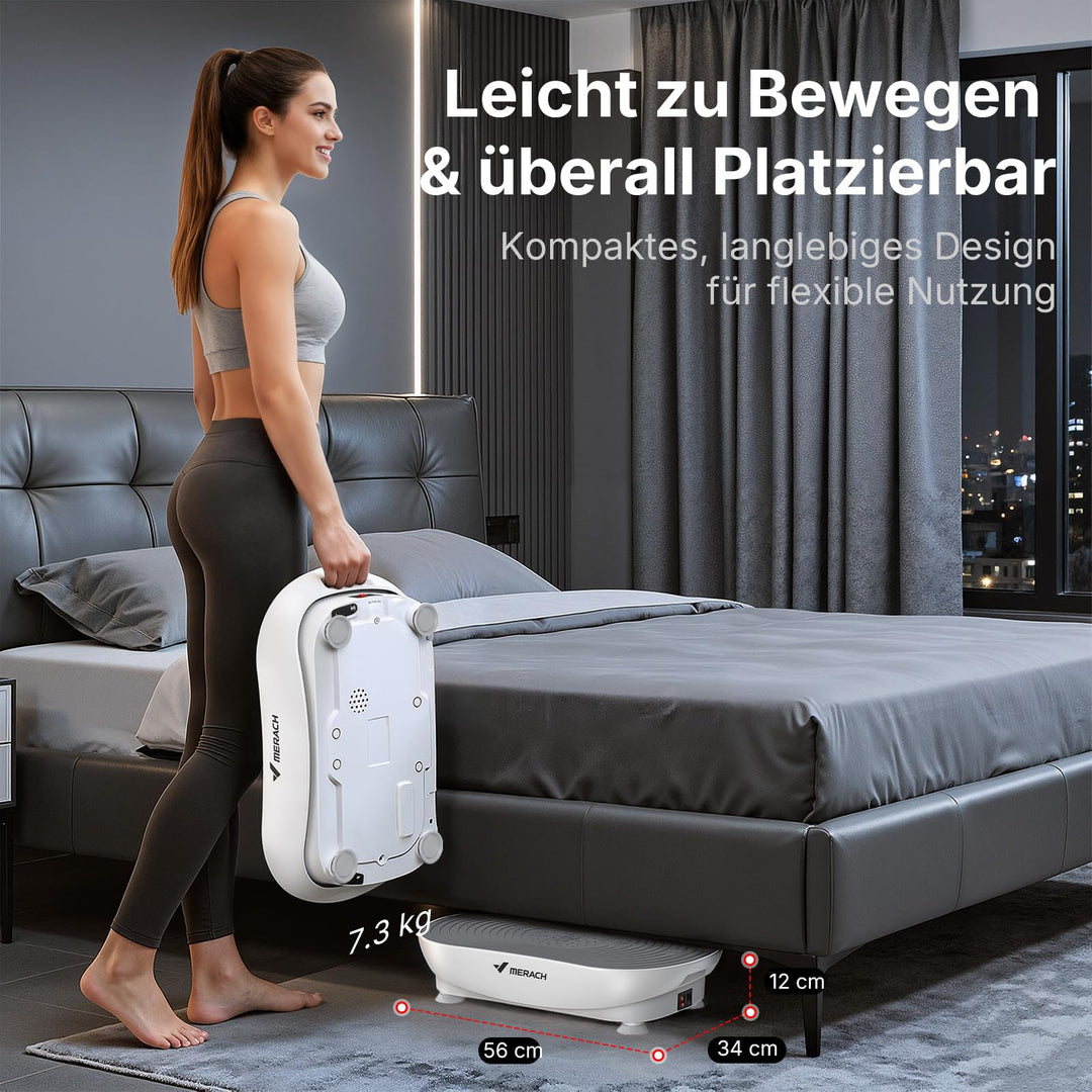 Vibrationsplatte mit LED-Touchscreen 99 Stufen Bluetooth Heimtraining - Bild 7