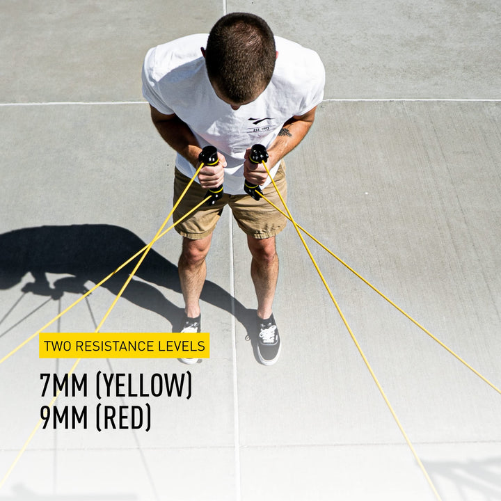 Schwimm-Widerstandsband Dryland Trainer 7mm Gelb für alle Niveaus - Bild 6