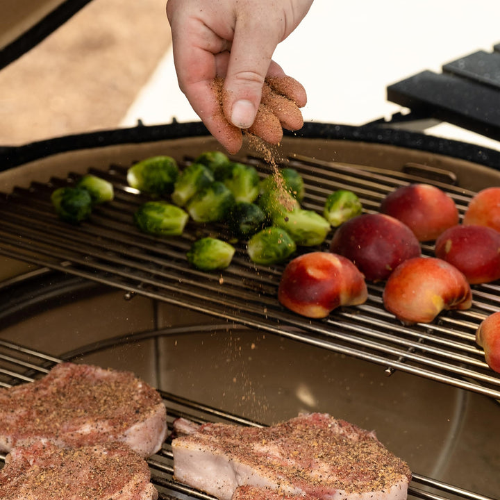 Grillrost Edelstahl halbrund für Kamado Big Joe I II III - Bild 3