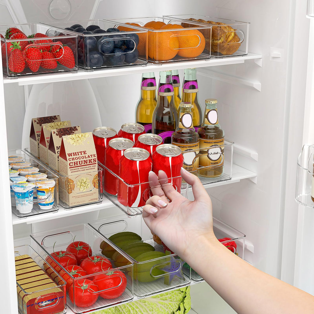 Kühlschrank Organizer 12er Set BPA-frei stapelbar 3 Grössen - Bild 5