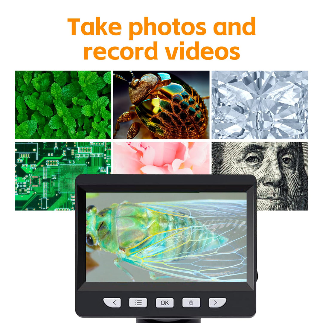 Digitales Mikroskop 4,3-Zoll-Display 50-1000x Vergrösserung USB - Bild 7