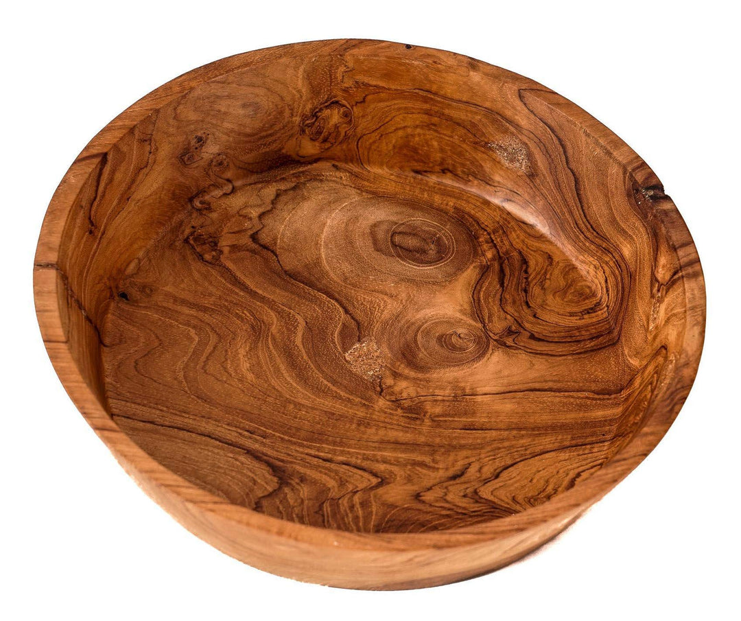 Holzschale Rustikales Wurzelholz Ø 21 cm Handarbeit Landhaus - Bild 5