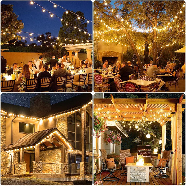Solar Lichterkette Aussen 30m 40 LED warmweiss dimmbar mit Fernbedienung - Bild 8