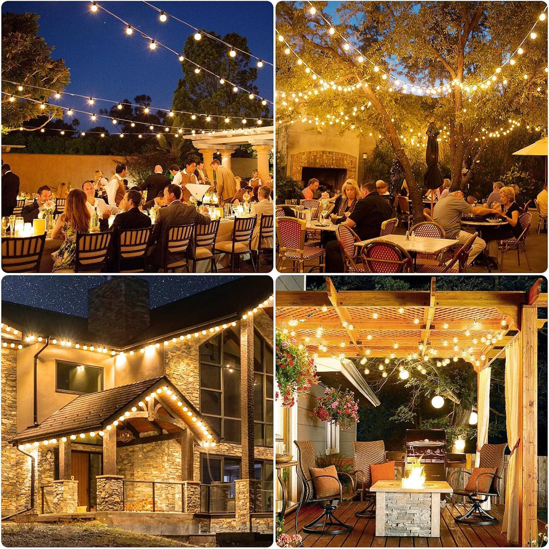 LED Lichterkette Outdoor 60m dimmbar mit Fernbedienung warmweiss - Bild 6