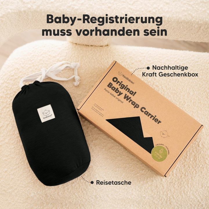 Babytuch Tragetuch ab Geburt elastisch atmungsaktiv für Neugeborene - Bild 9