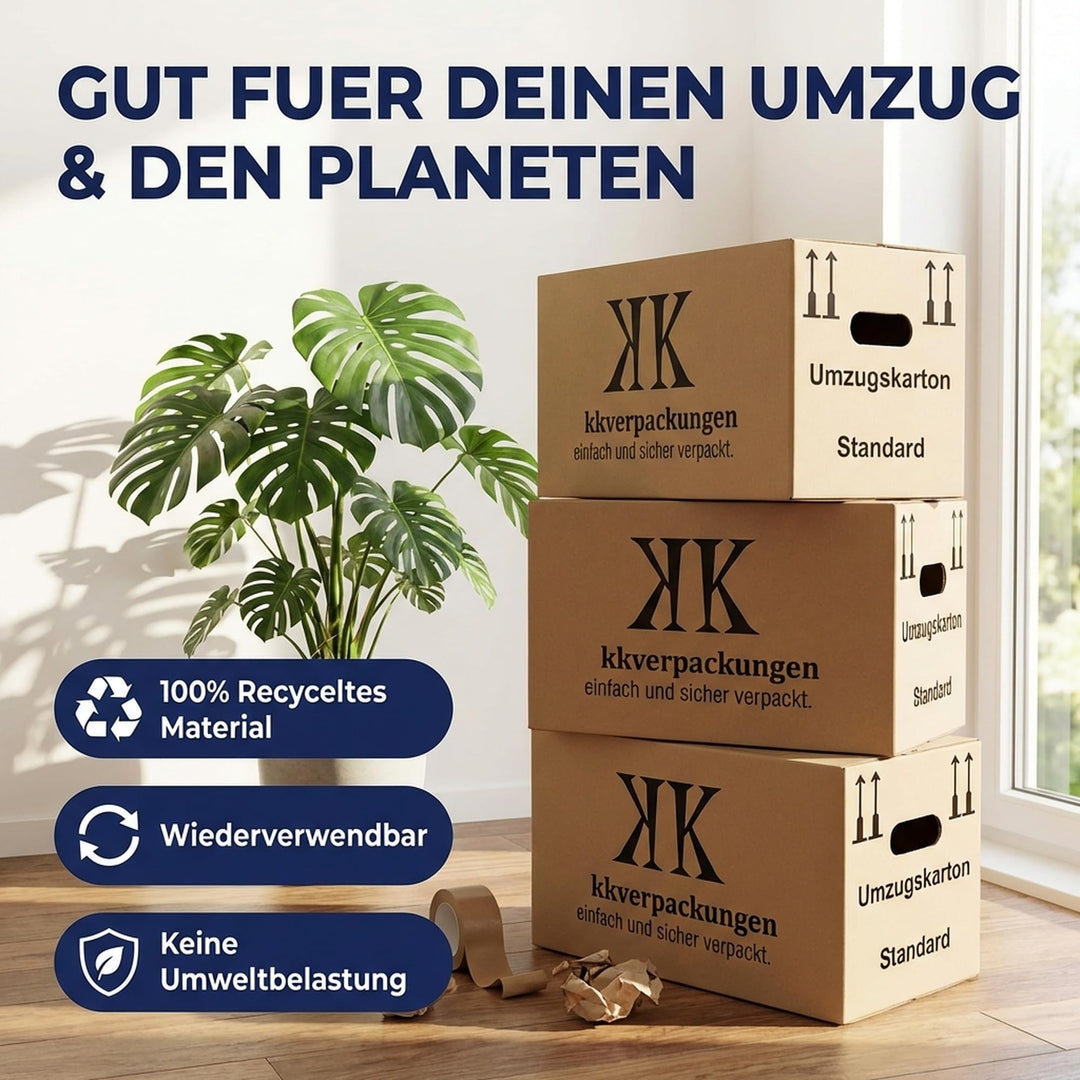 Umzugskarton 65 Liter extra gross mit Griffverstärkung 30er-Set - Bild 2