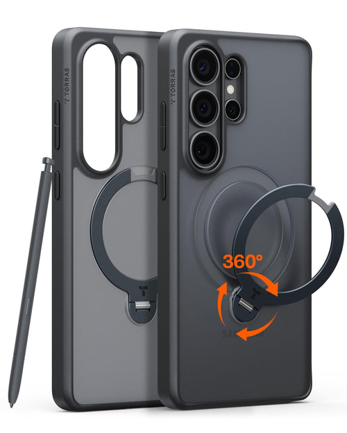 Handyhülle Samsung Galaxy S26 Ultra 360° Magnet-Ständer Schwarz